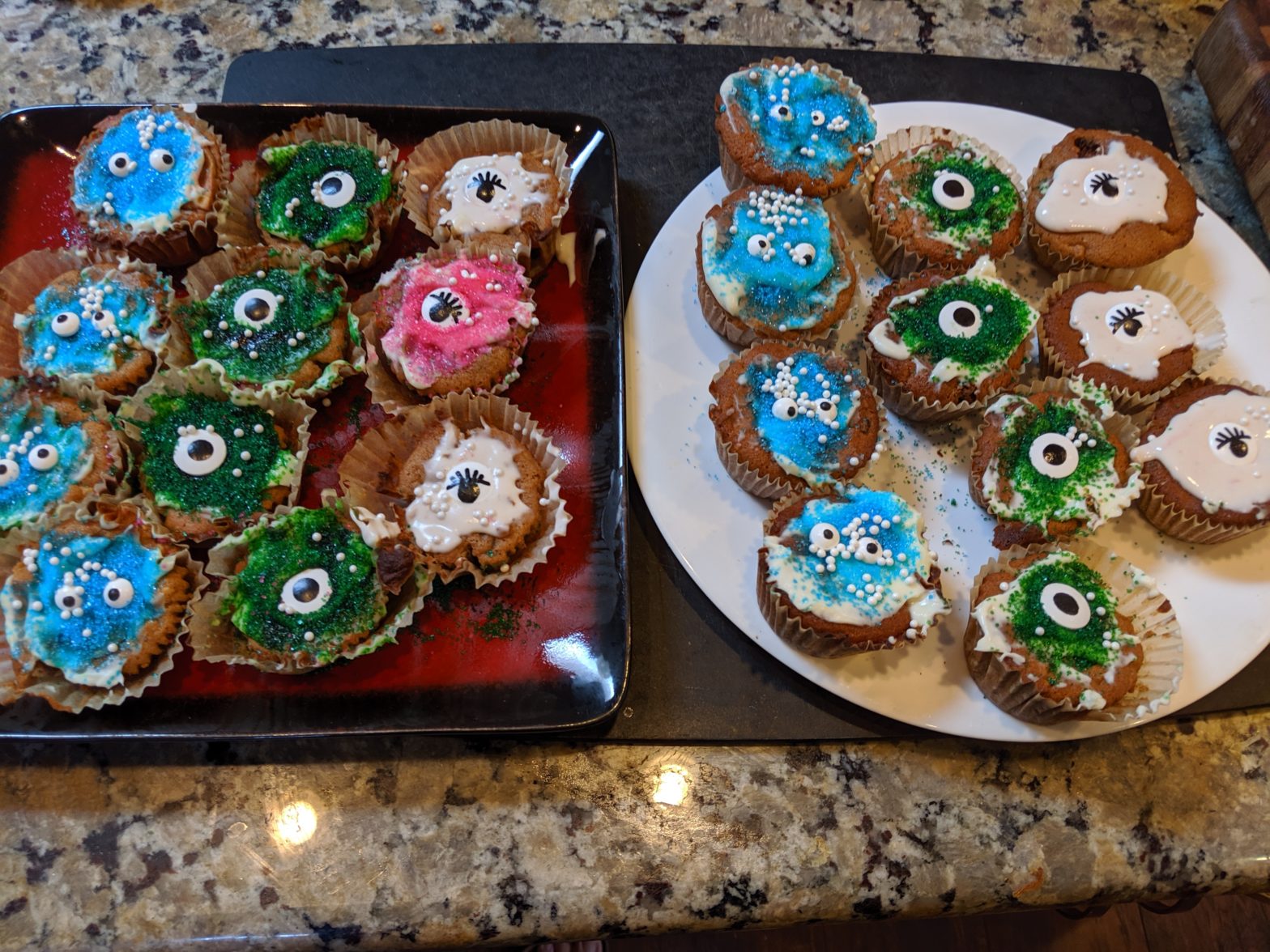 I made monsters inc. yicakes for my little brother’s birthday!