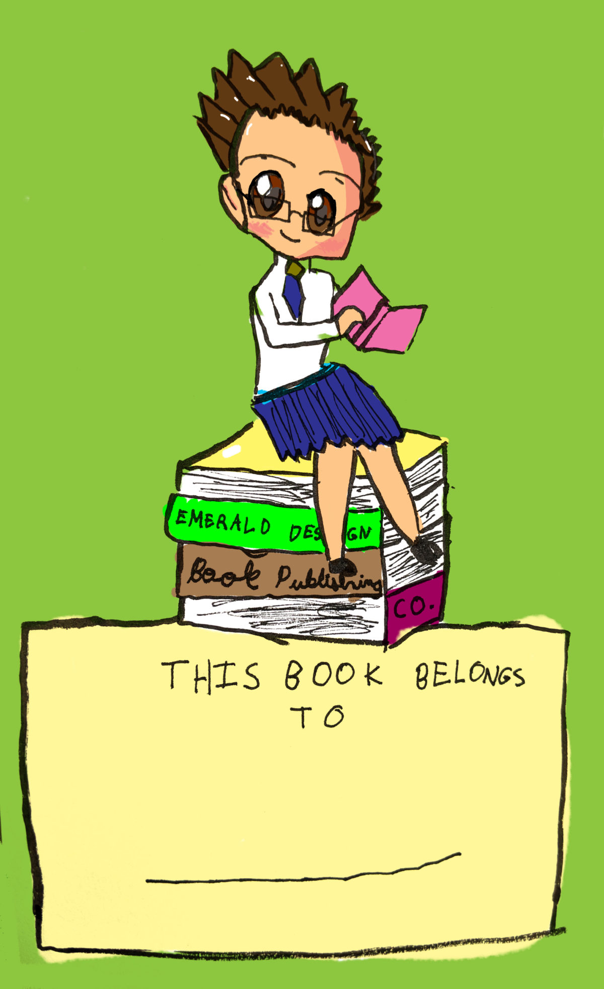 Emerald Design Chibi #2 which is a book plate